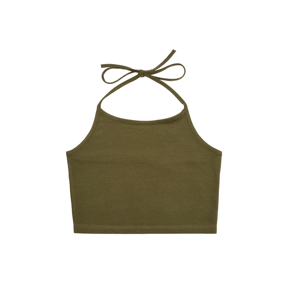 Brandit - Neckholder Sleeveless top - Olive green